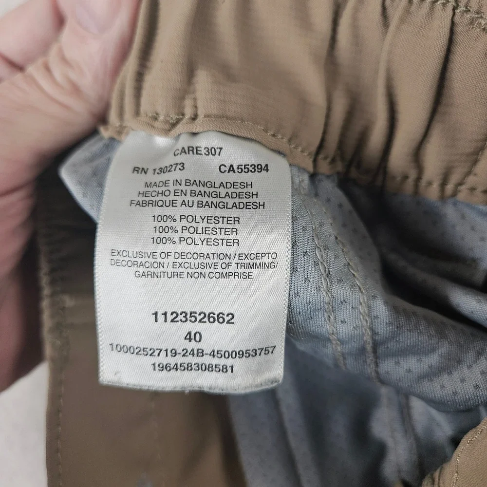 Wrangler ATG All Terrain Gear Mens Tan Khaki Performance Shorts Size 40 - Picture 3 of 9